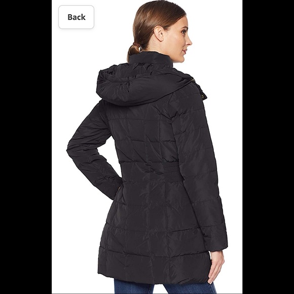 🔥🔥🔥NEW Cole Haan Hooded Black Down Puffer Coat - Picture 5 of 16